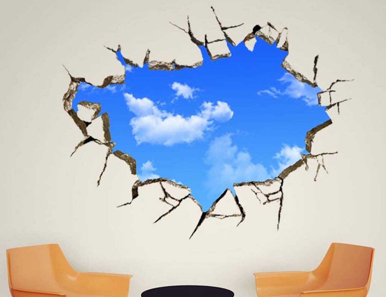 3D Sky Effect Wall Decal