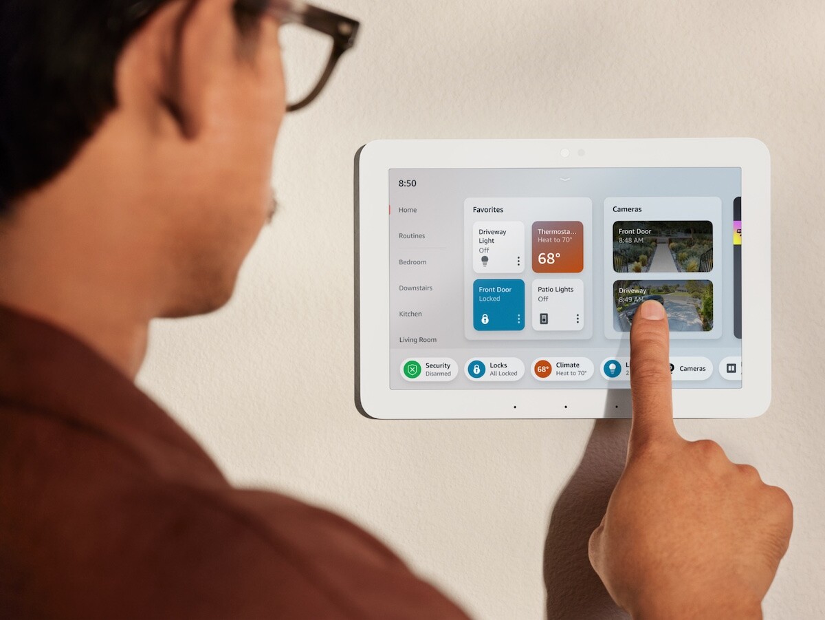 Amazon Echo Hub smart home control panel mounts on your wall and is powered by Alexa