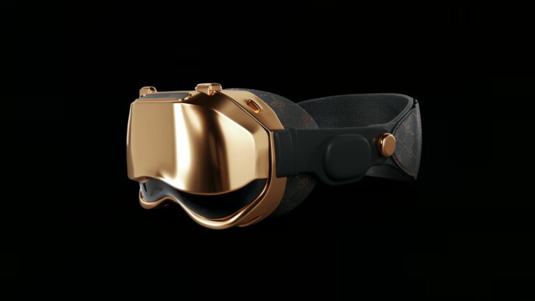 Caviar Apple Vision Pro CVR Edition luxury XR headset has an 18K gold casing and mask