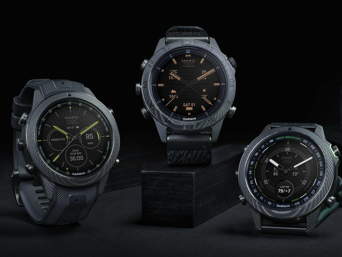 Garmin MARQ Carbon luxury tool watch collection features uniquely crafted carbon fiber