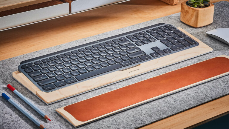 Grovemade Wood MX Keys Keyboard Tray perfectly fits your Logitech MX Keys keyboard