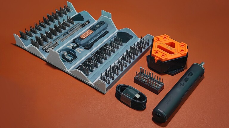 200-in-1 Precision Screwdriver Bit with Electric Screwdriver & Magnetizer is for repairs
