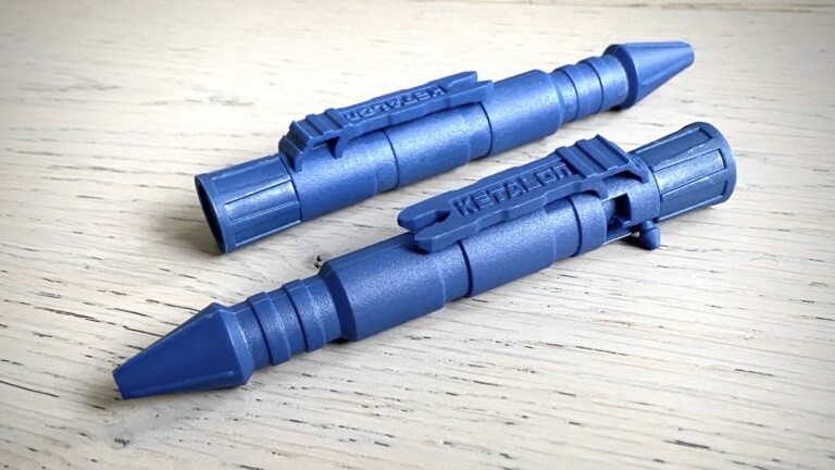 Ketalon Gear Rohk Midnight Blue limited-edition shockproof bolt action pen can break glass