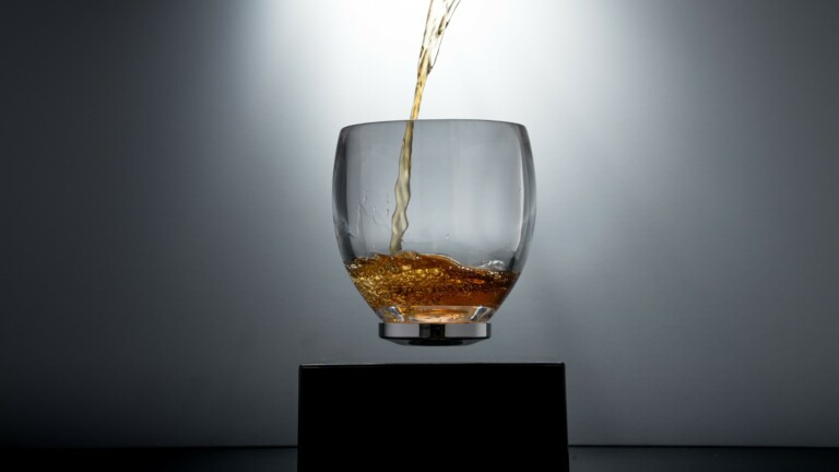 Levitating CUP collection takes “raising a glass” to a whole new gravity-free level