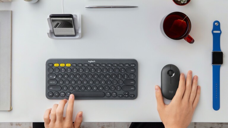 Logitech K380 Multi-Device Bluetooth Keyboard is slim enough to multitask anywhere