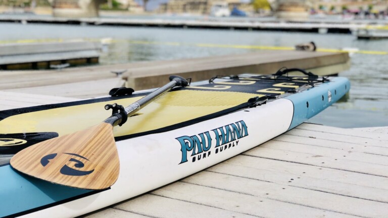 Pau Hana Endurance XL stand up paddle board has a higher volume for touring and fishing