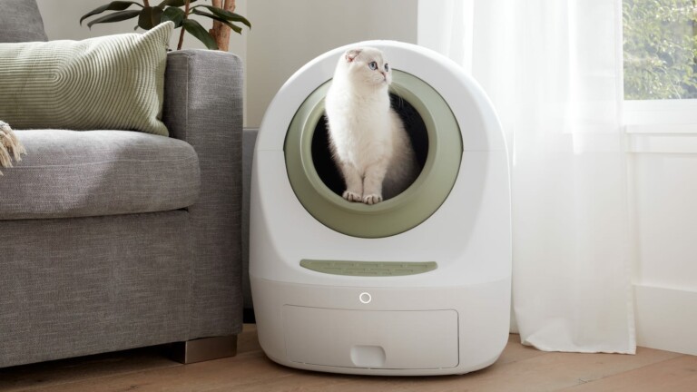 Smarty Pear Leo’s Loo Too smart self-cleaning litter box has Google and Alexa controls