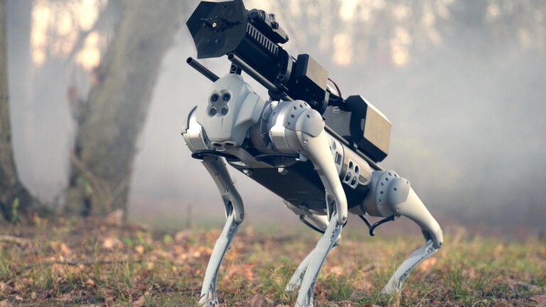 Throwflame Thermonator flamethrowing robot dog produces fire when and where you want it