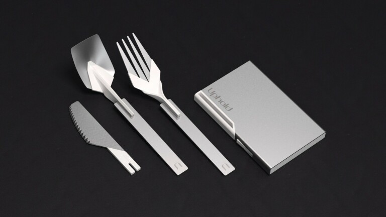 Uphold Cutlery pocket-size utensils have a reusable and folding design ideal for travel